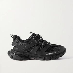 BALENCIAGA
Track logo-detailed mesh and rubber sneakers